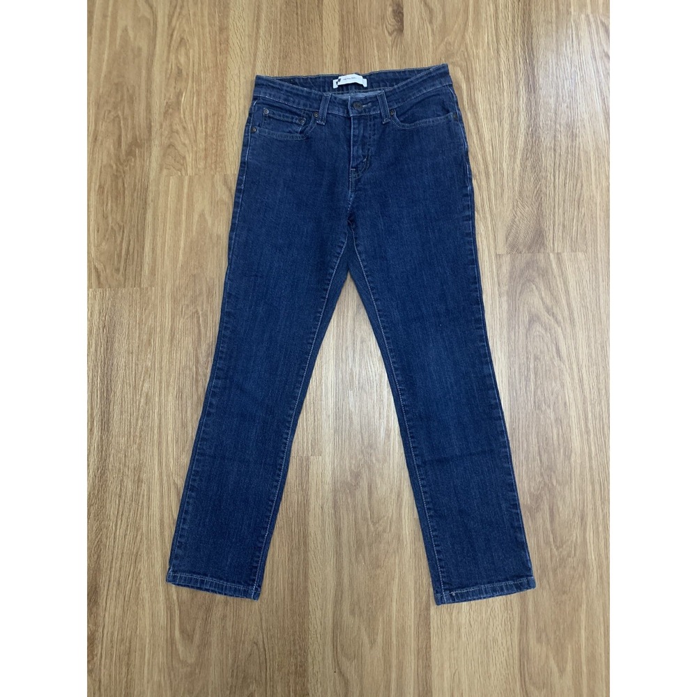Levis Jeans Womens 8M Mid Rise Skinny Leg Denim Blue Stretch Casual 5 Pocket